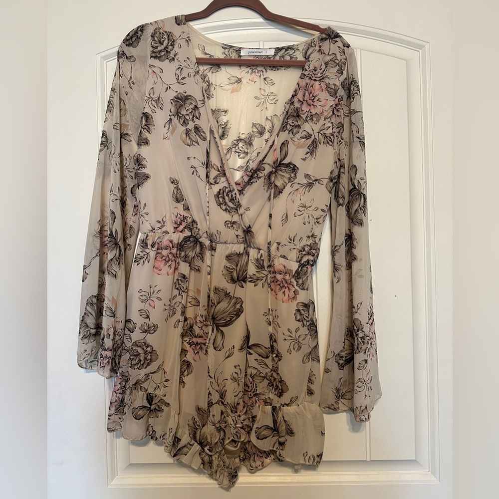 Floral boutique romper